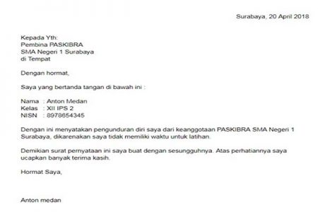 Contoh Surat Pengunduran Diri Dari Organisasi Ipm : Contoh Surat Jawaban Pengunduran Diri Karyawan - Download ... / Untuk mempermudah anda dalam membuat surat pengunduran diri, berikut akan diulas mengenai beberapa contoh surat pengunduran diri yang dapat dijadikan sebagai acuan atau rujukan.